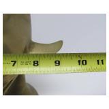 Large Vintage 14" Brass Dolphin Sculpture