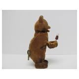 Old Vintage Windup Toy w/Key - Bear Eating Popsicle or Ice Cream
