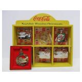 COCA COAL Nostalgic Hanging Christmas Ornaments Wood Shelf
