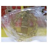 COCA COAL Nostalgic Hanging Christmas Ornaments Wood Shelf