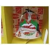 COCA COAL Nostalgic Hanging Christmas Ornaments Wood Shelf