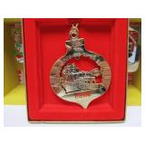 COCA COAL Nostalgic Hanging Christmas Ornaments Wood Shelf