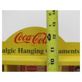 COCA COAL Nostalgic Hanging Christmas Ornaments Wood Shelf