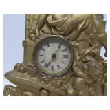 Beautiful 19th Century Patriotic Gilt Mantel Clock