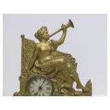 Beautiful 19th Century Patriotic Gilt Mantel Clock