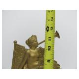 Beautiful 19th Century Patriotic Gilt Mantel Clock
