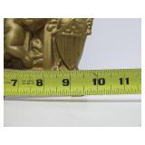 Beautiful 19th Century Patriotic Gilt Mantel Clock