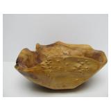Burled Wood Centerpiece Bowl & Hand Turned Burled Wood Vase
