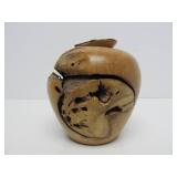 Burled Wood Centerpiece Bowl & Hand Turned Burled Wood Vase