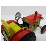 Mint in Box Tin Litho Schylling Tractor & Trailer Windup Toy