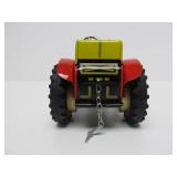 Mint in Box Tin Litho Schylling Tractor & Trailer Windup Toy