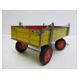 Mint in Box Tin Litho Schylling Tractor & Trailer Windup Toy