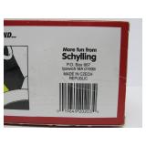 Mint in Box Tin Litho Schylling Tractor & Trailer Windup Toy