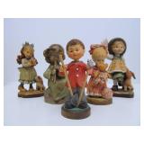 Excellent Group of Italian Carved Wood ANRI Figures #1