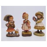 Excellent Group of Italian Carved Wood ANRI Figures #1