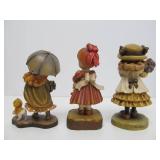 Excellent Group of Italian Carved Wood ANRI Figures #1