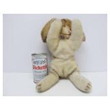 2 Vintage STEIFF Animals w/Tags - Large Rabbit & Dog