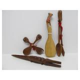 Large Lot of African Carved Items etc