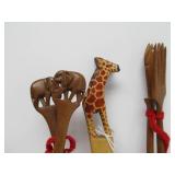 Large Lot of African Carved Items etc