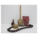 Large Lot of African Carved Items etc
