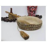 Large Lot of African Carved Items etc