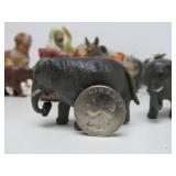 Large Lot of Old Vintage Hard Plastic Animals