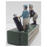 Working Antique Style Cast Iron Coin Bank