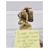 Signed Vintage Japanese Faux Ivory Figure - 3.75"