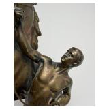 Large & Impressive Antique Bronze Horse & Trainer Sculpture by Rudolf Kaesbach (1873-1955)