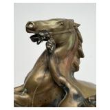 Large & Impressive Antique Bronze Horse & Trainer Sculpture by Rudolf Kaesbach (1873-1955)