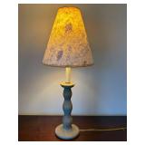 Textured Ceramic Table Lamp with Pine Needle Shade