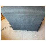 Recliner Chair - Blue Upholstery, Motorized Recline, USB Port