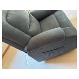 Recliner Chair - Blue Upholstery, Motorized Recline, USB Port