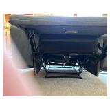 Recliner Chair - Blue Upholstery, Motorized Recline, USB Port