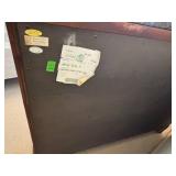 Marble-Top Dresser - 4-Drawer Curved Front, Walnut Finish, Brass Hardware