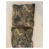 Woodland Scene Tapestry Throw Pillows - Moose & Deer Forest Pair
