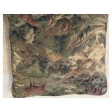 Woodland Scene Tapestry Throw Pillows - Moose & Deer Forest Pair