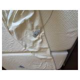 Bed with Ornate Carved Wood Headboard & Footboard - King