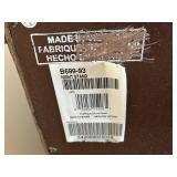 B699-93 Night Stand - Dark Wood with Glass Top, 3 Drawers