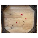 Black Square Wood Table - Compact Side/End Table, Dark Finish