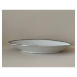 Imperial H & Co. Selb Bavaria White Porcelain Dinnerware with Gold Rim & Black Bead Border