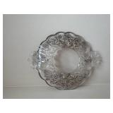 5 Vintage Soda Glasses, 4 Vintage Fruit or Ice Cream Sundae Compotes, Small Cut-Glass Fruit Bowl, Small Vintage Silver-plate Overlay Martinsville Glass Plate