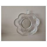 5 Vintage Soda Glasses, 4 Vintage Fruit or Ice Cream Sundae Compotes, Small Cut-Glass Fruit Bowl, Small Vintage Silver-plate Overlay Martinsville Glass Plate