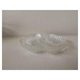 5 Vintage Soda Glasses, 4 Vintage Fruit or Ice Cream Sundae Compotes, Small Cut-Glass Fruit Bowl, Small Vintage Silver-plate Overlay Martinsville Glass Plate