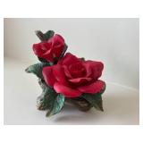 Nuova Capodimonte - Porcelain Roses Two-Piece Set, Red & Pink, Made in Italy