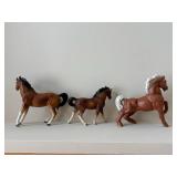 Three Horse Figurines Set - E-4236, Made in Japan