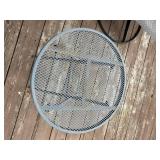 Outdoor Swivel Chairs with Round Mesh Table (Lot of 2)