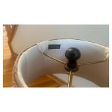 Frederick Cooper Hammered Copper Table Lamp with Linen Shade