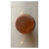 Vintage Terracotta Pitcher with Incised Wave Band - Handcrafted Earthenware Jug