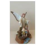 Roman Inc Guardian Angel With Children Figurine - 1994